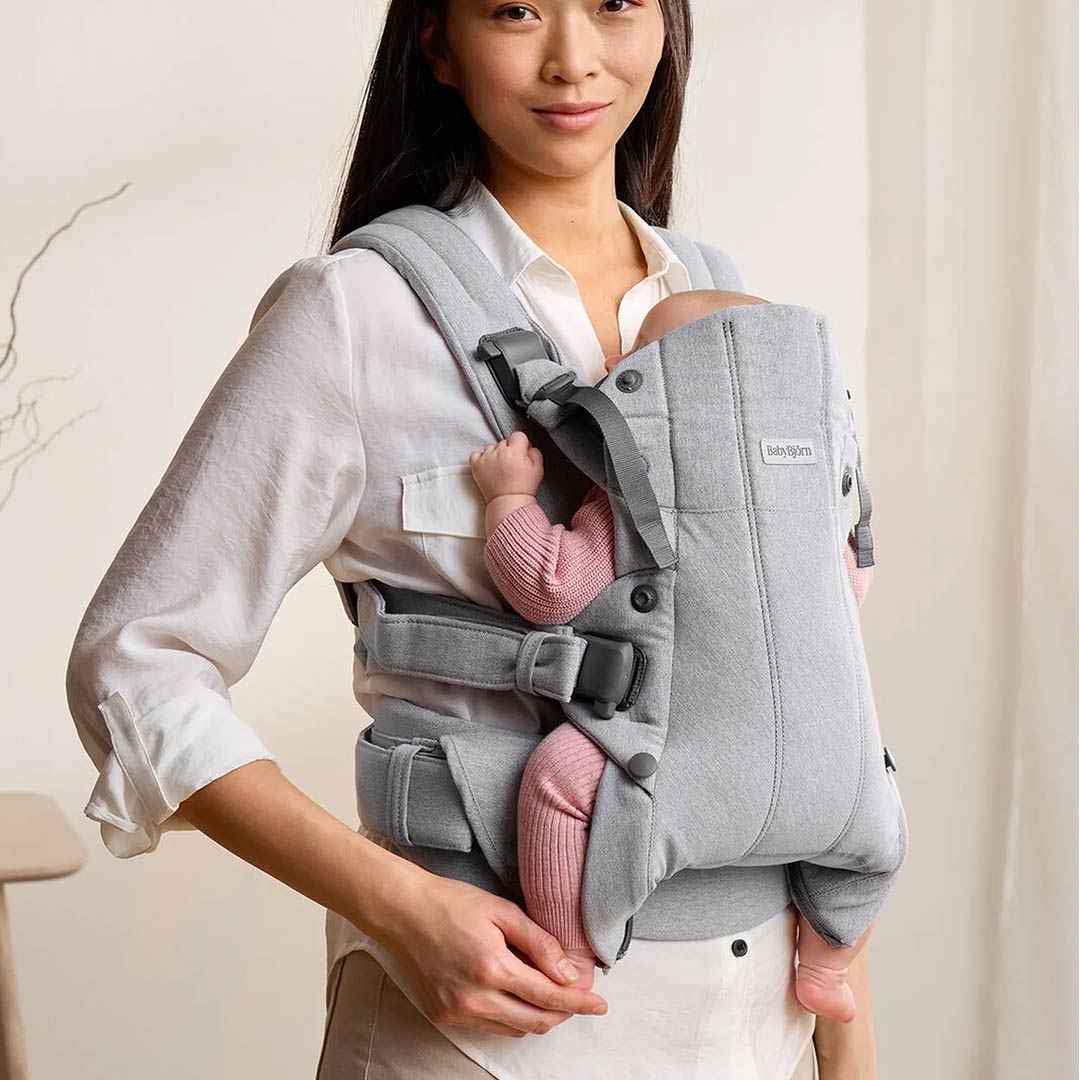 BabyBjörn Harmony Woven Mélange - Light Grey - Image 9