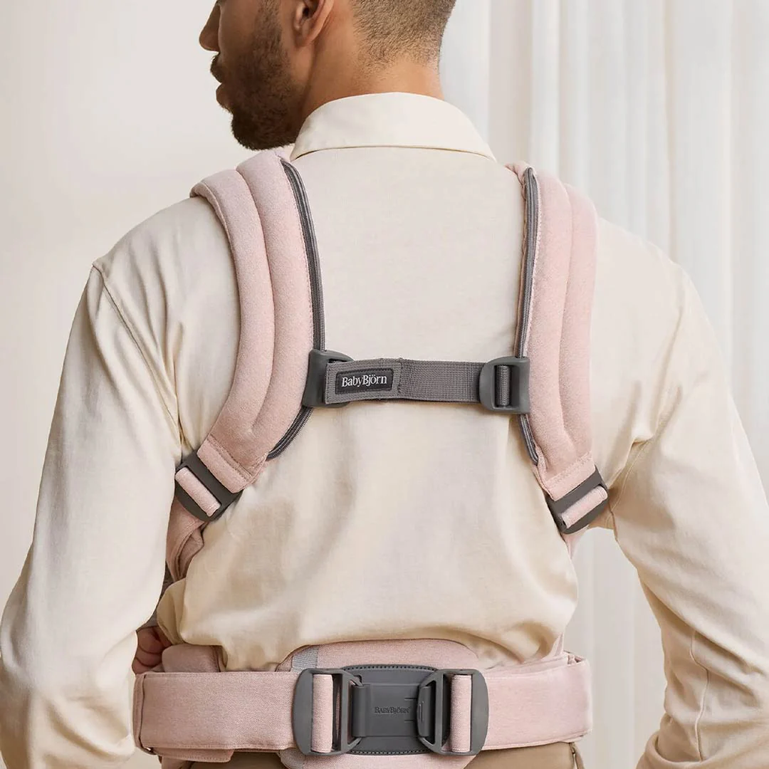 BabyBjörn Harmony Woven Mélange - Light Pink - Image 5