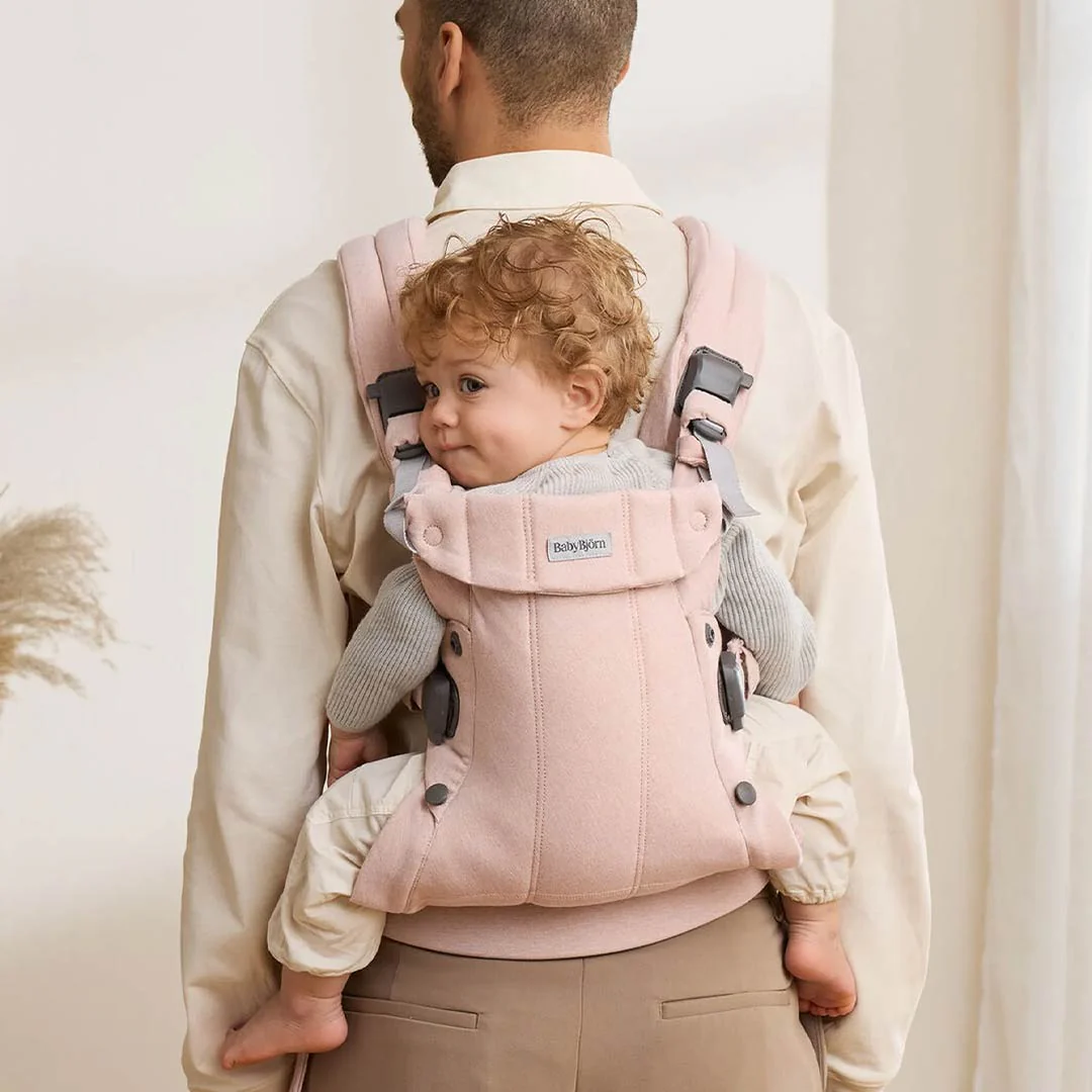 BabyBjörn Harmony Woven Mélange - Light Pink - Image 6