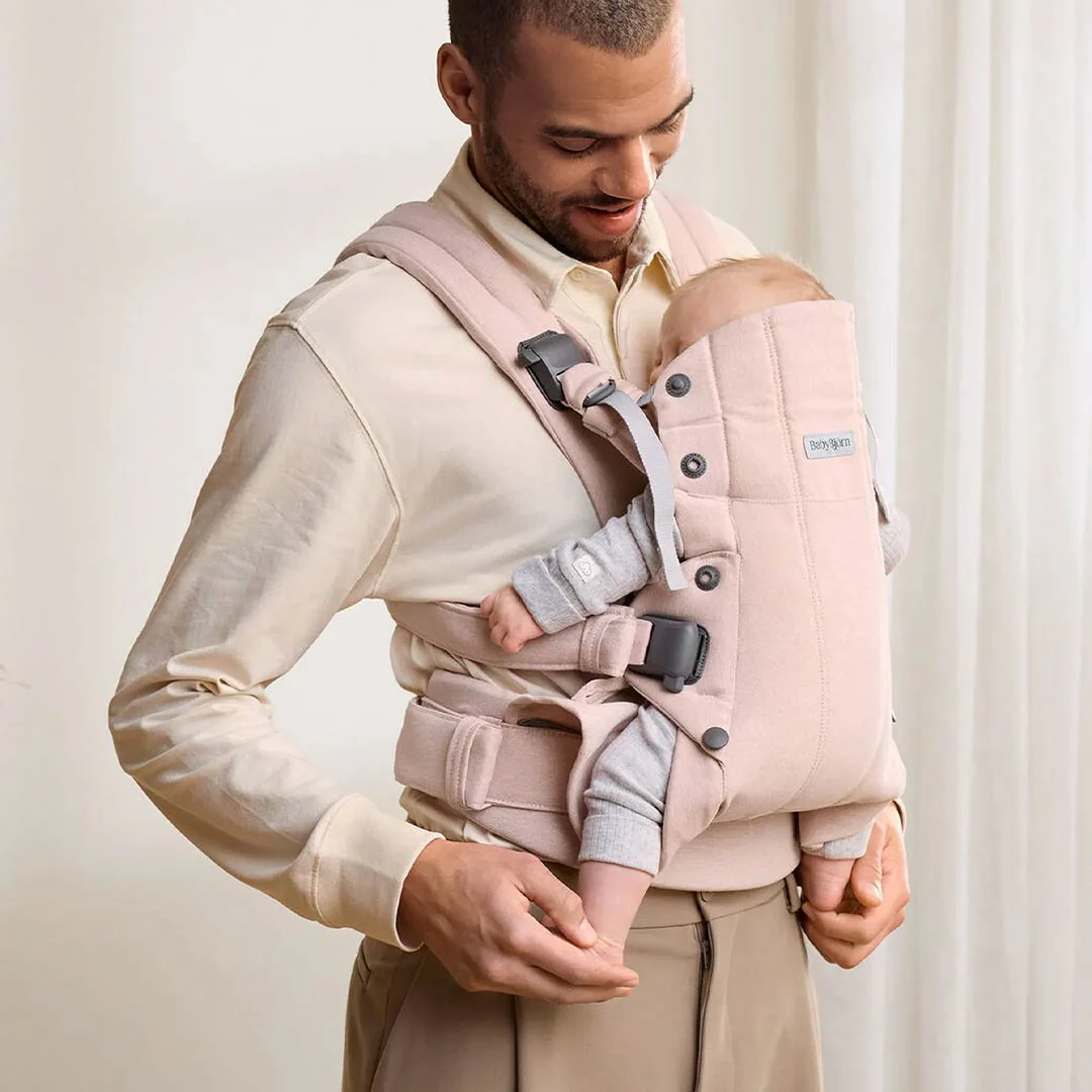 BabyBjörn Harmony Woven Mélange - Light Pink - Image 9