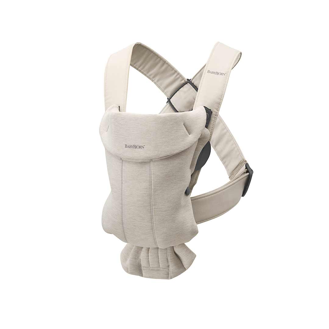 BabyBjorn Mini 3D Jersey Baby Carrier - Light Beige - Image 6
