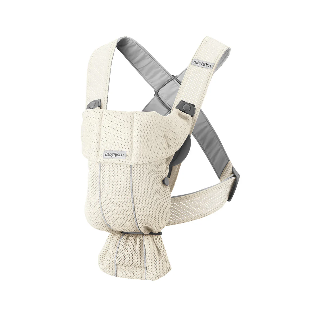 BabyBjörn Mini 3D Mesh Baby Carrier - Cream - Image 5