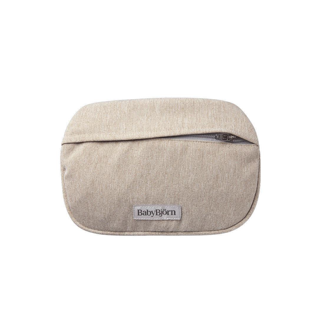 BabyBjorn Pocket Pouch Woven Melange - Light Beige - Image 6