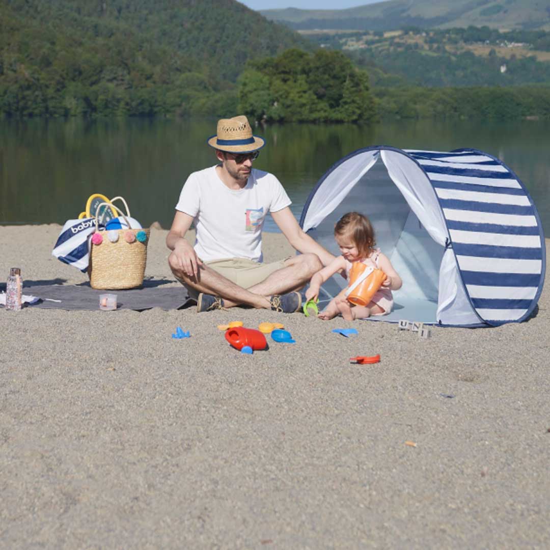 babymoov Anti-UV Tent - Blue/White - Image 2