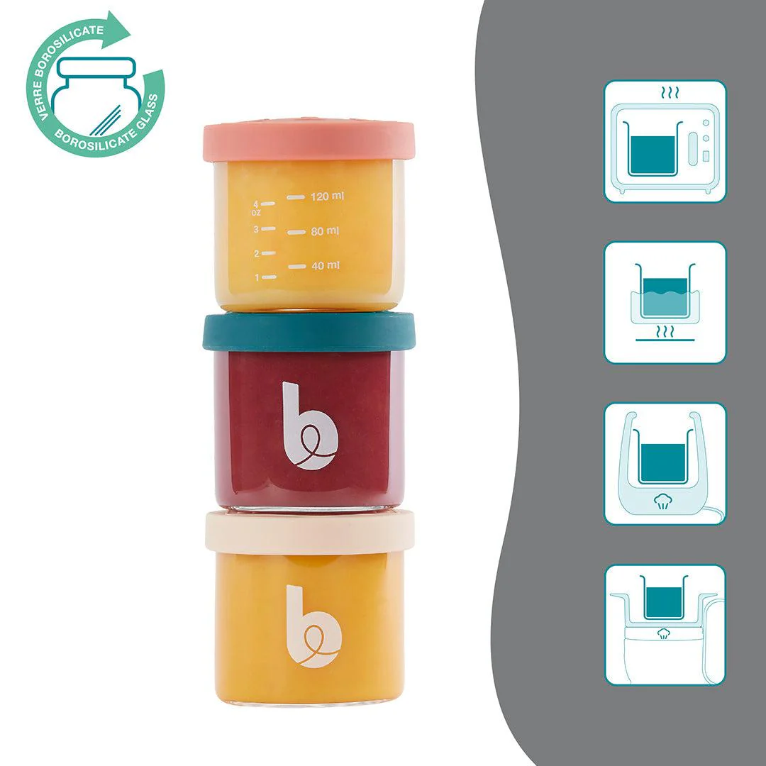 babymoov Isy Bowls Glass Babybols 6x 250ml + 3x 120ml - 9 Pack - Image 3