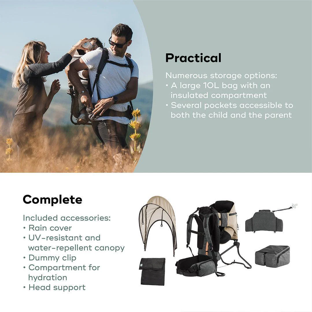 Babymoov Moov & Hike Baby Carrier & Raincover Bundle Set - Dune - Image 7