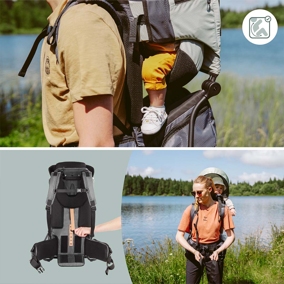 Babymoov Moov & Hike Baby Carrier - Sage Green - Image 15