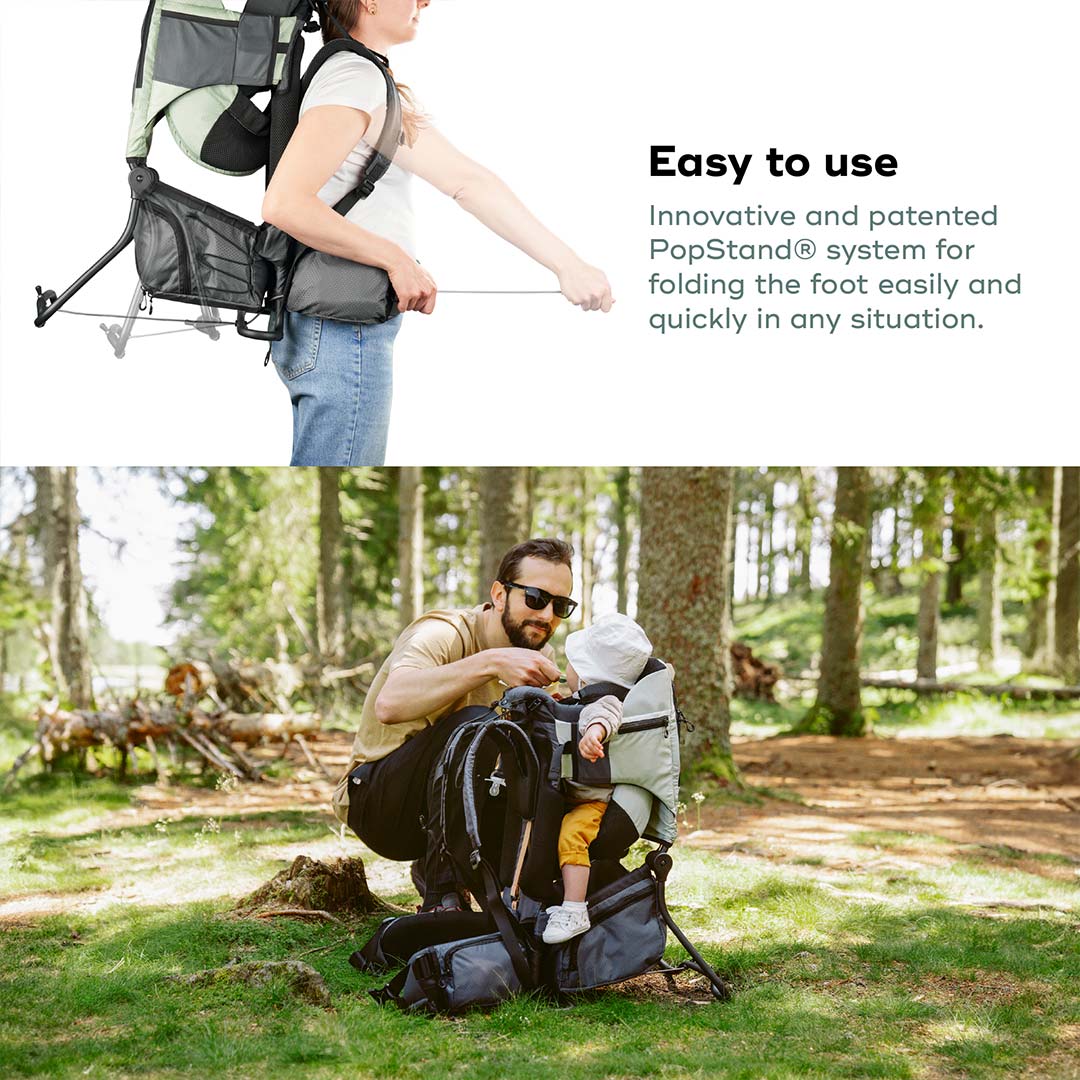 Babymoov Moov & Hike Baby Carrier - Sage Green - Image 6
