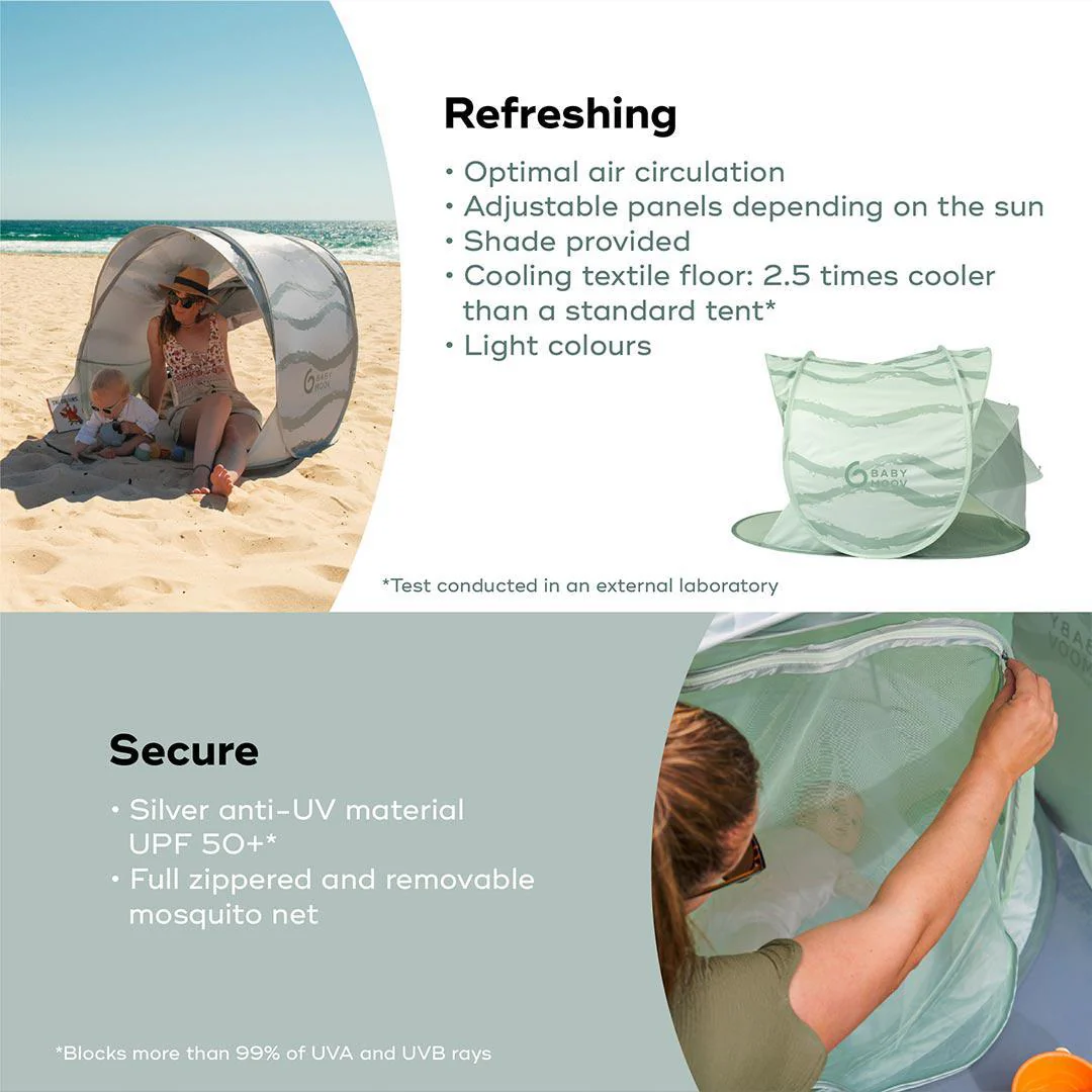 Babymoov Moov & Protect Anti UV Shelter - Green Lagoon - Image 4