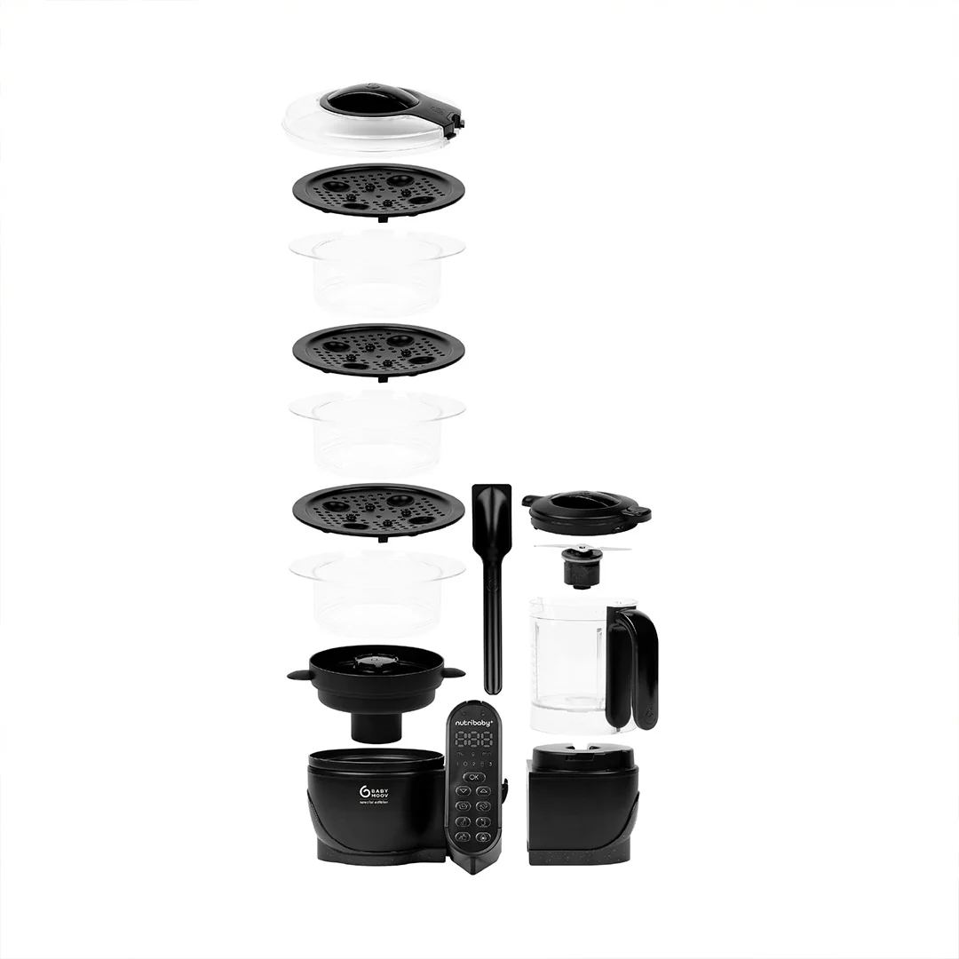 Babymoov Nutribaby (+) XL Black Edition 6 in 1 - Black - Image 9
