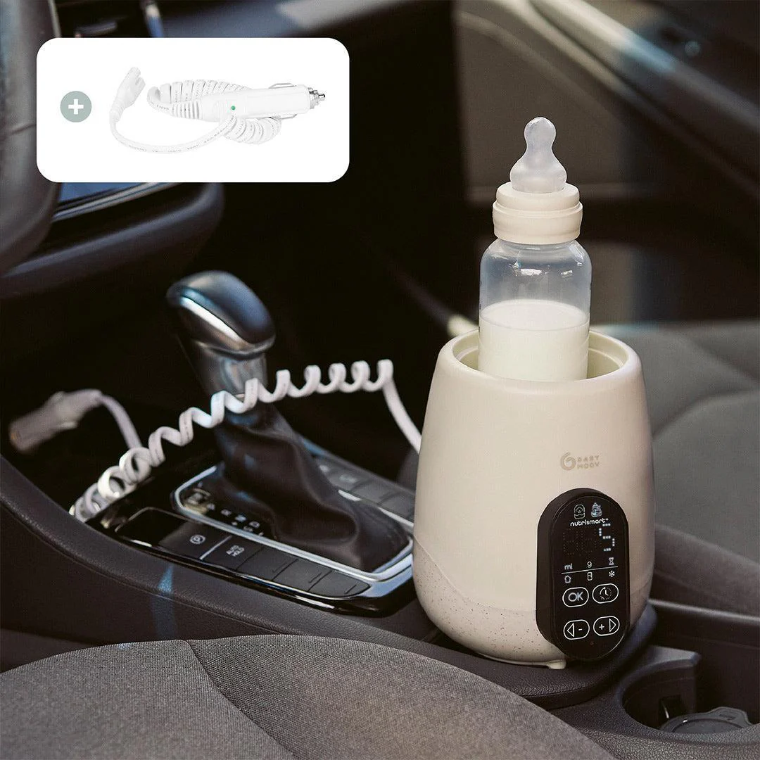 Babymoov NutriSmart+ 4 in 1 Bottle Warmer & Steriliser - with 12v Travel Adaptor - Mineral Beige - Image 6