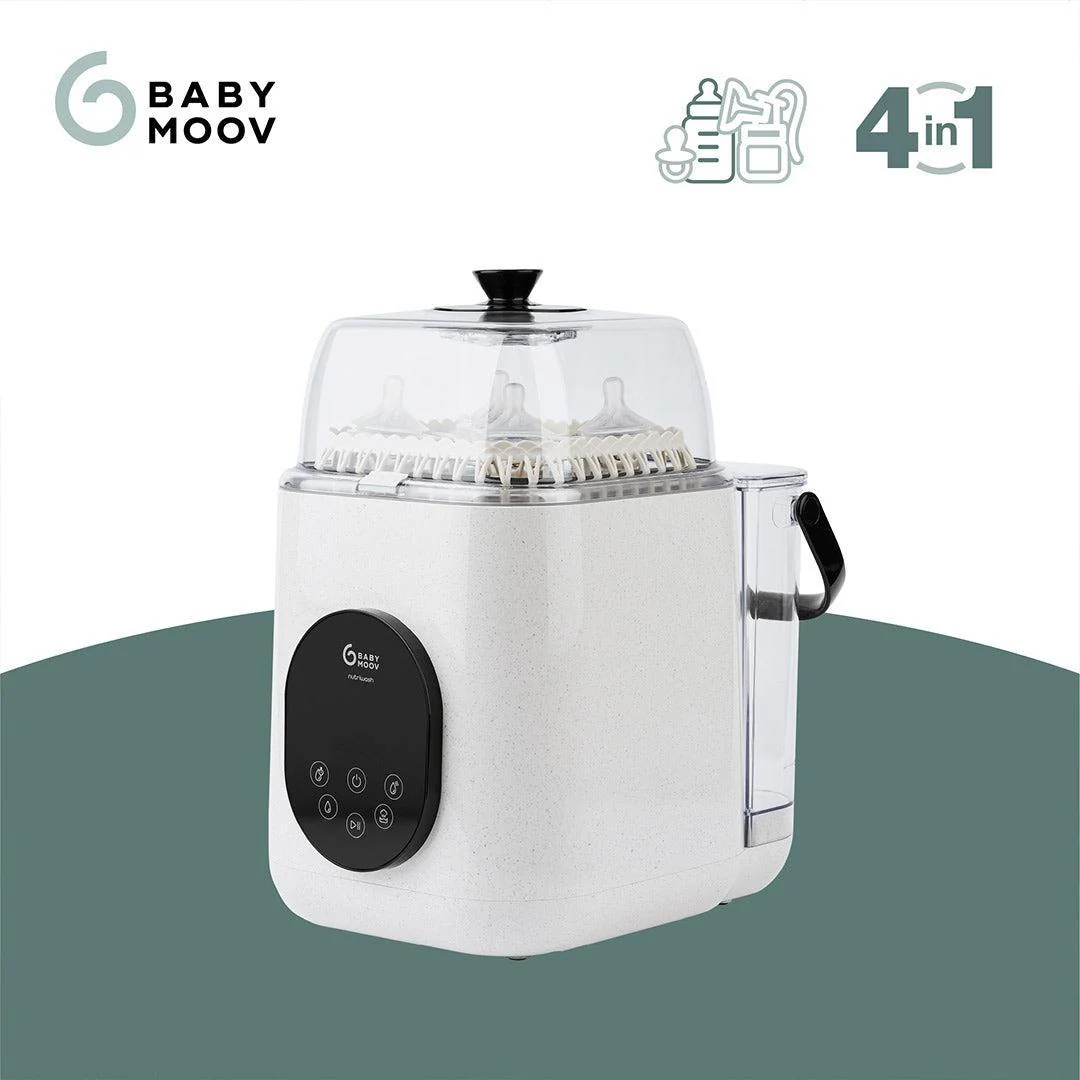 Babymoov NutriWash 4 in 1 Bottle Washer, Steriliser, Dryer & Storer - Mineral Beige - Image 3