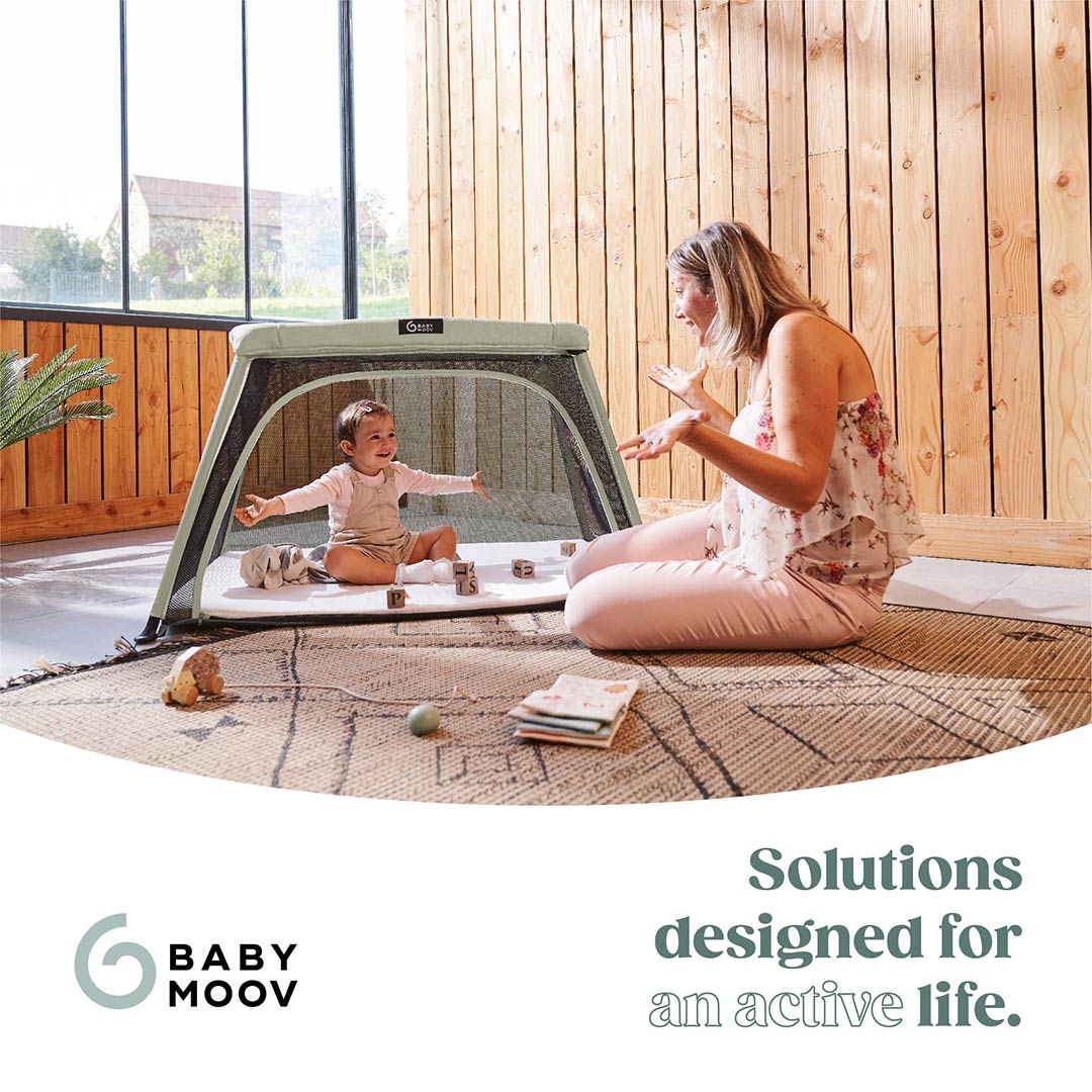 Babymoov Travel Cot 3 in 1 Moov & Comfy - Sage - Image 8
