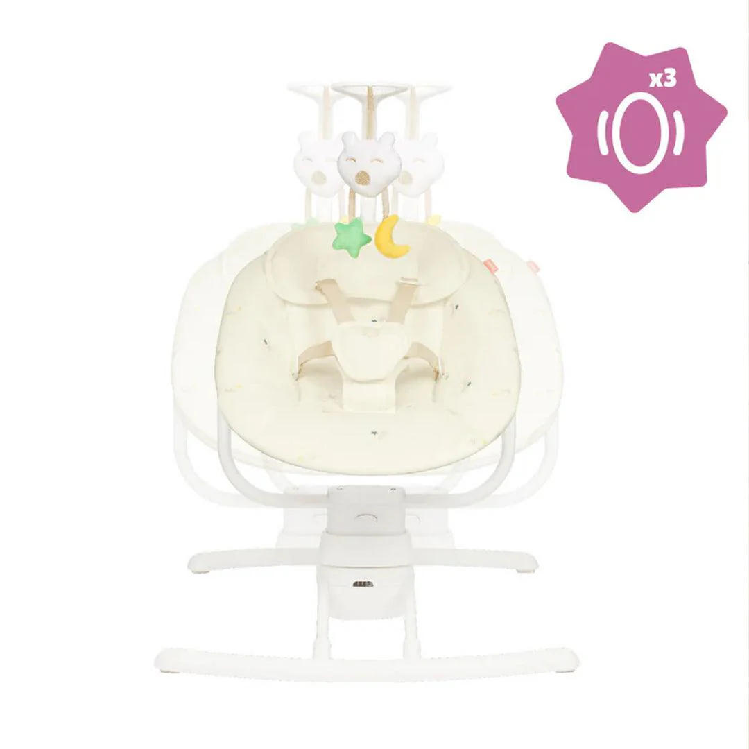 Badabulle Lateral Swing With Remote - Cream - Image 7