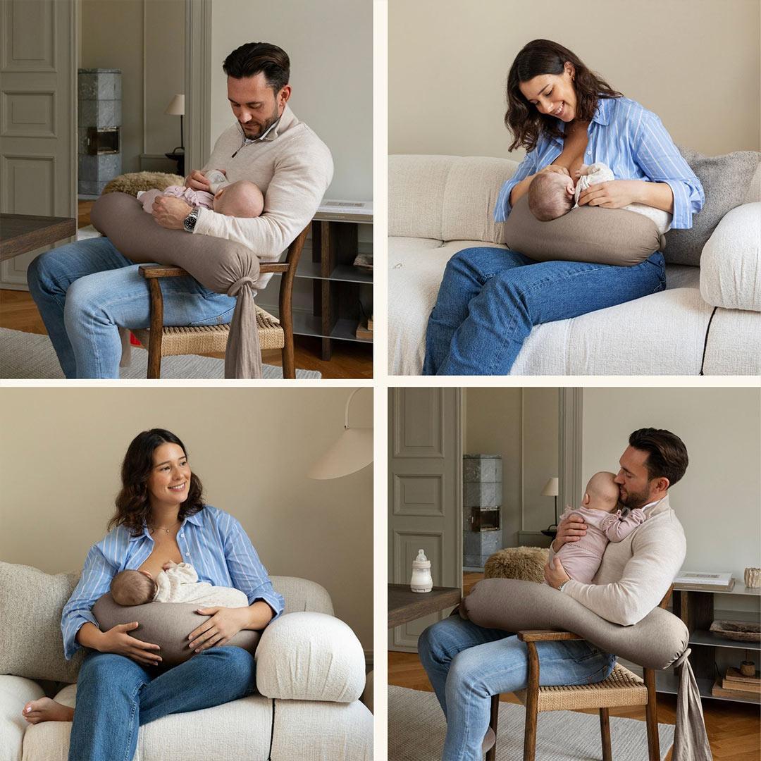 bbhugme Nursing Pillow - Hazel Brown - Image 3