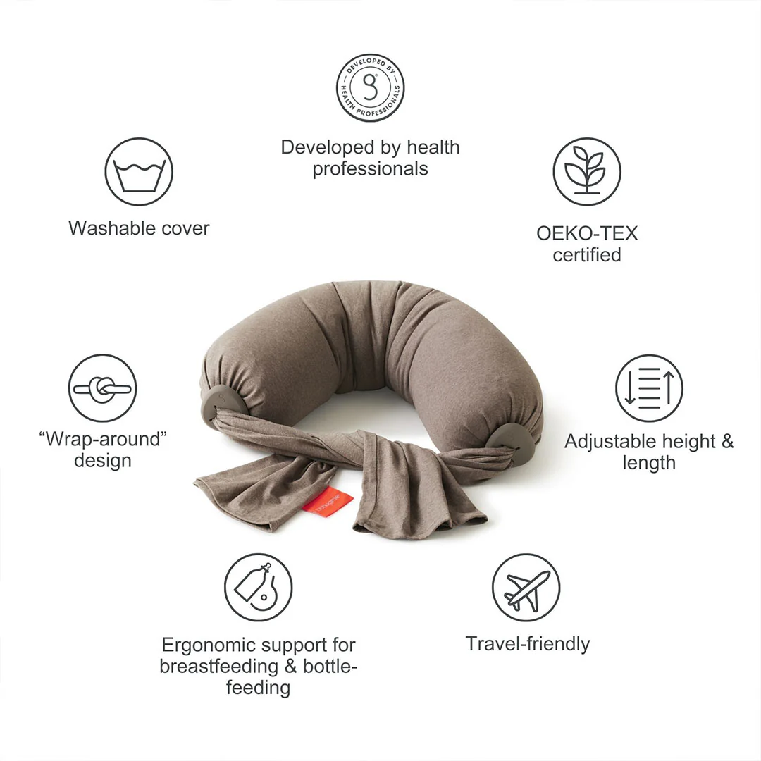 bbhugme Nursing Pillow - Hazel Brown - Image 4