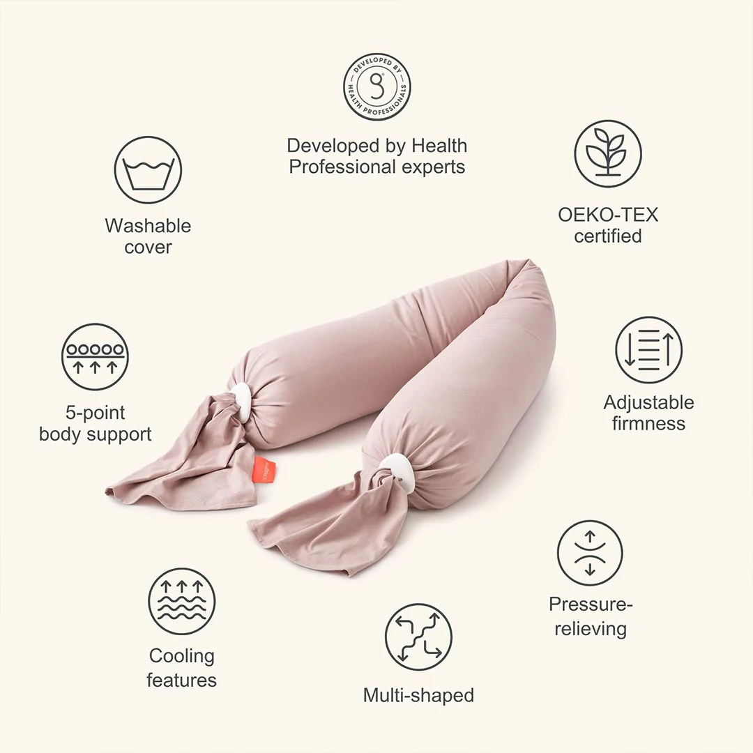 bbhugme Pregnancy Pillow - Dusty Pink - Image 5