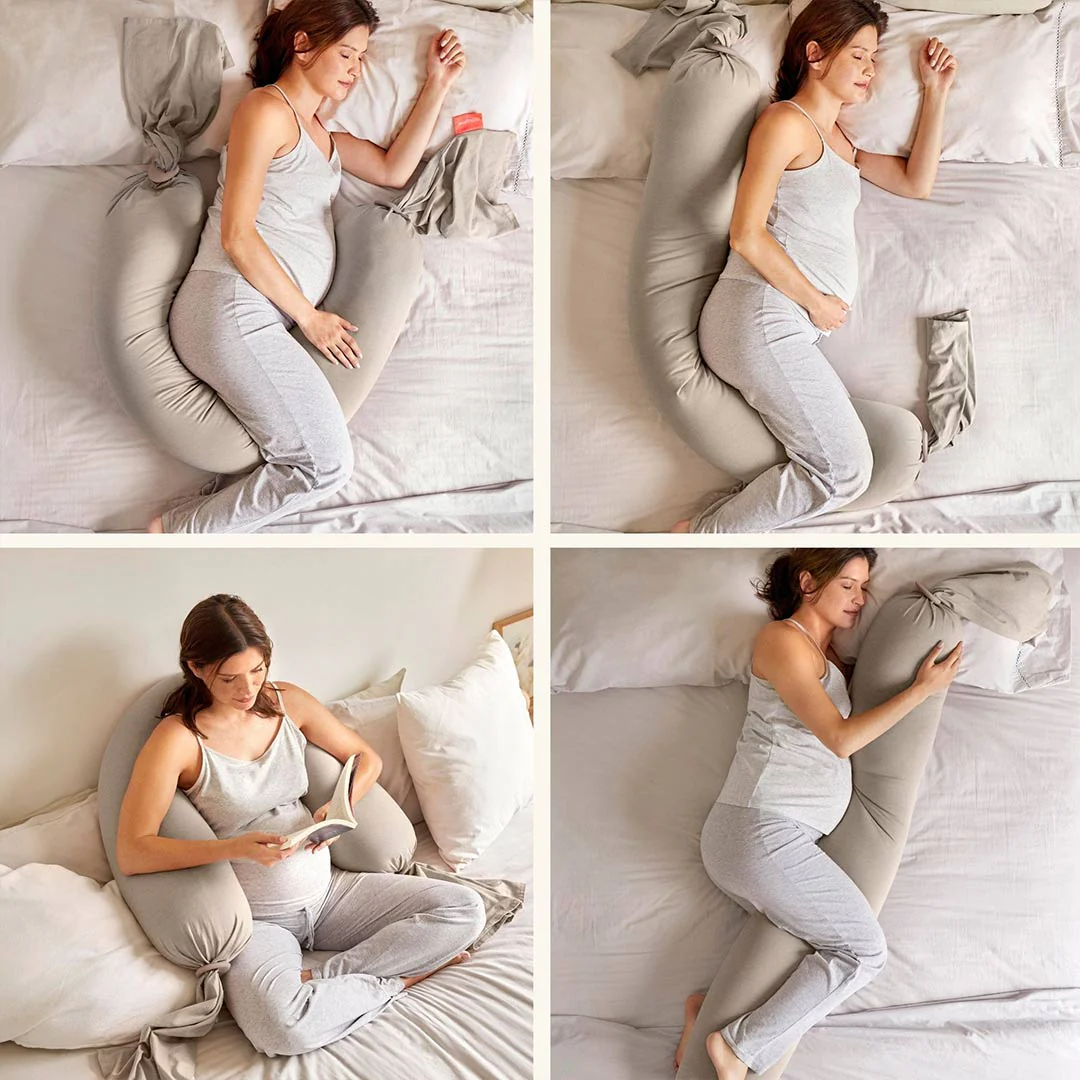 bbhugme Pregnancy Pillow - Seashell Beige/Sand - Image 4