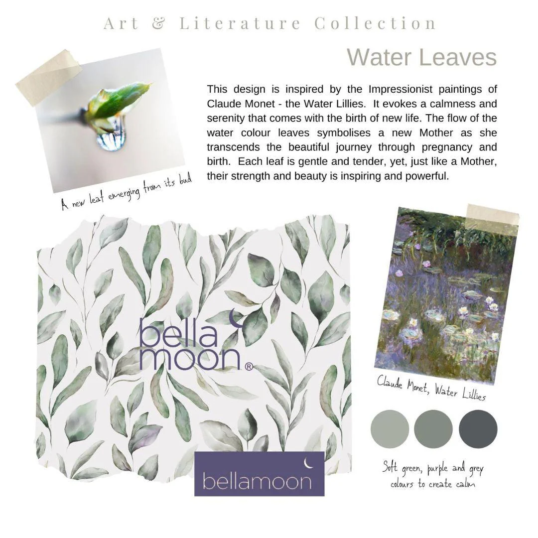 BellaMoon 3-In-1 Pregnancy Pillow - Waterleaves - Image 3