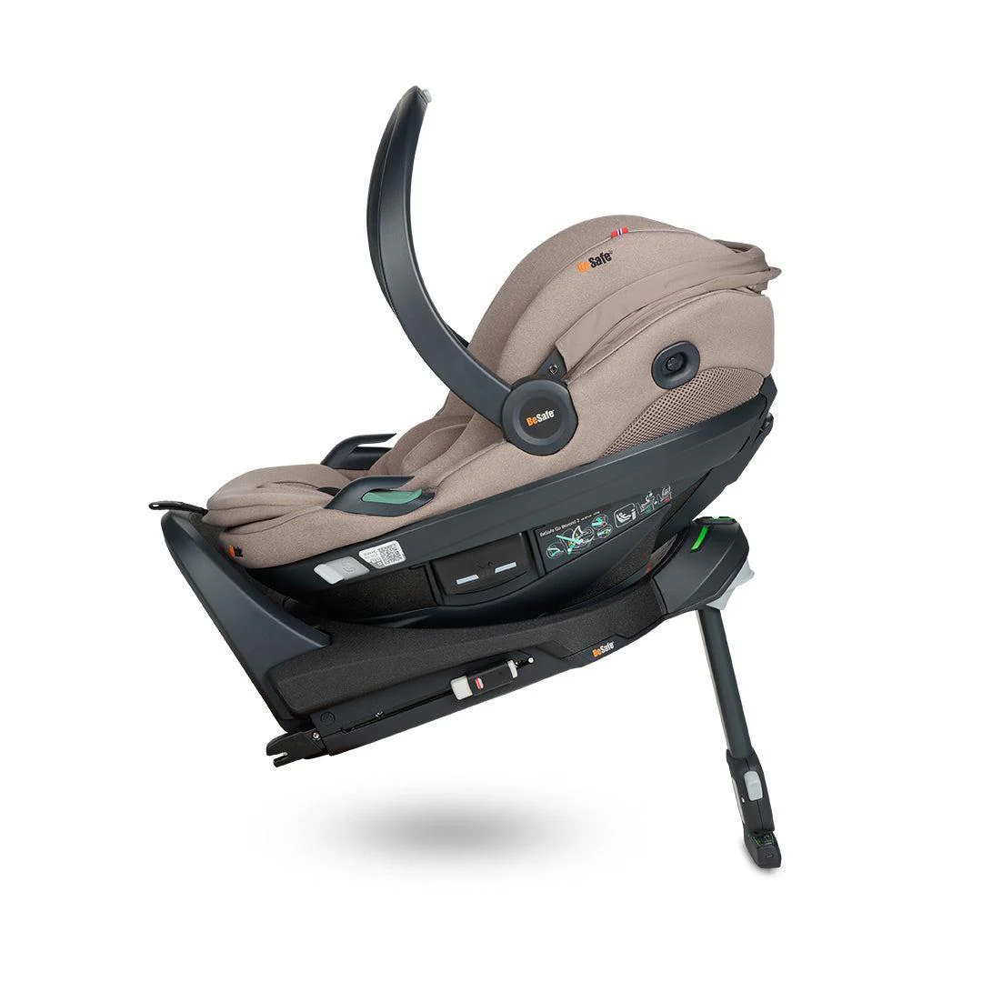 BeSafe Go Beyond 2 Car Seat - Dark Sand Softbreeze - Image 4