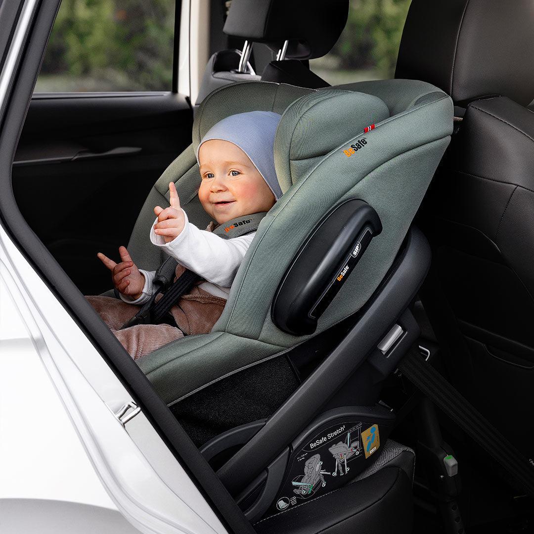BeSafe Stretch 2 Car Seat - Meadow Green Softbreeze - Image 7