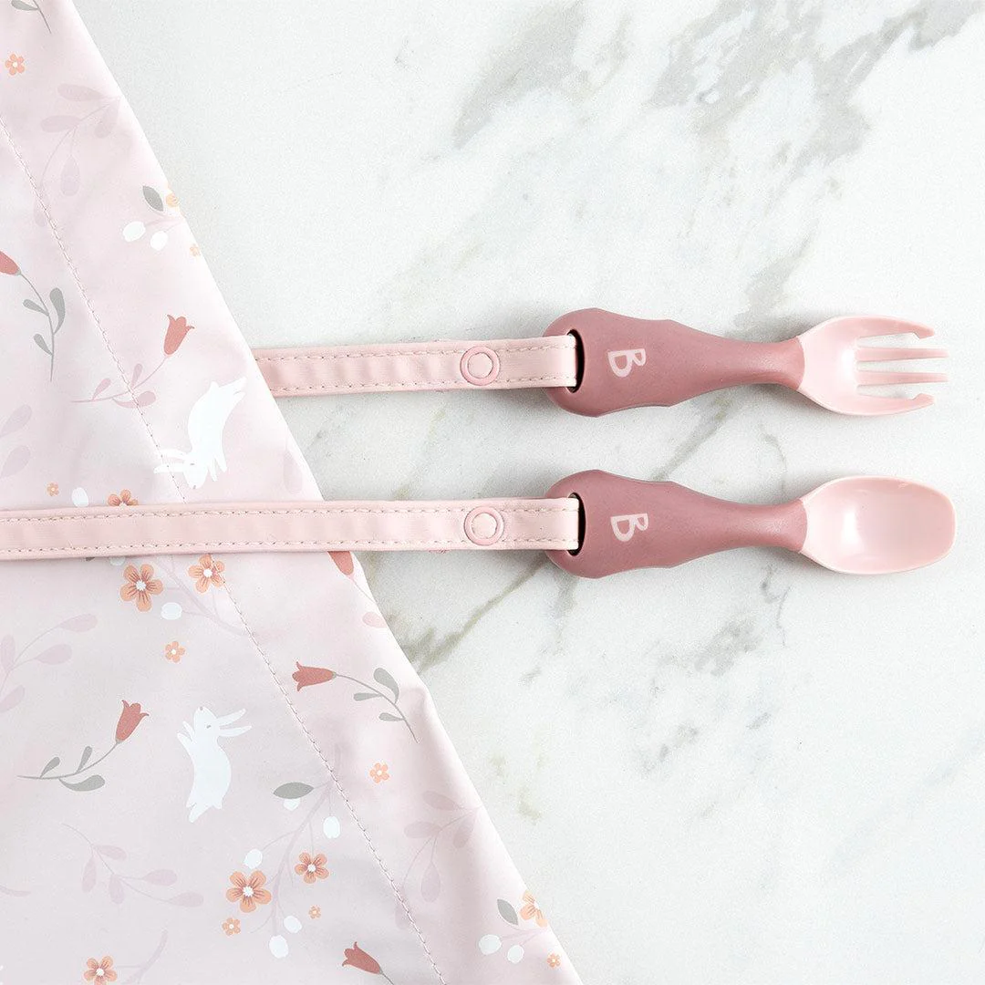 Bibado Handi No Drop Baby Cutlery - Blush - Image 4