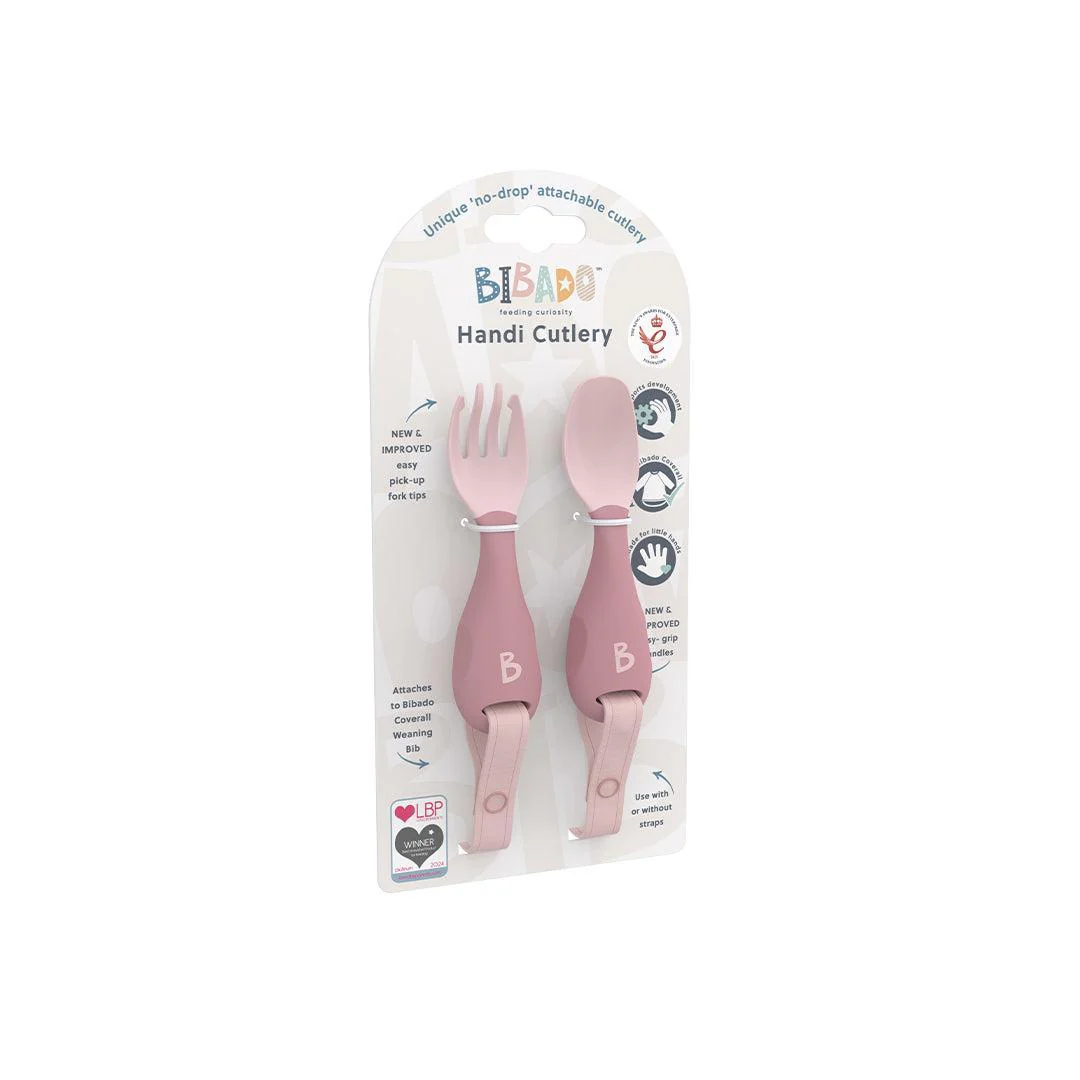 Bibado Handi No Drop Baby Cutlery - Blush - Image 7