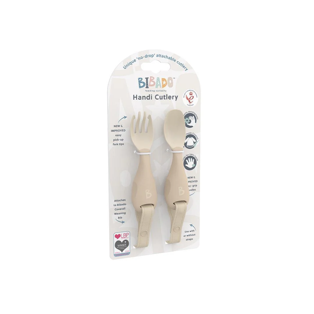 Bibado Handi No Drop Baby Cutlery - Fawn - Image 5