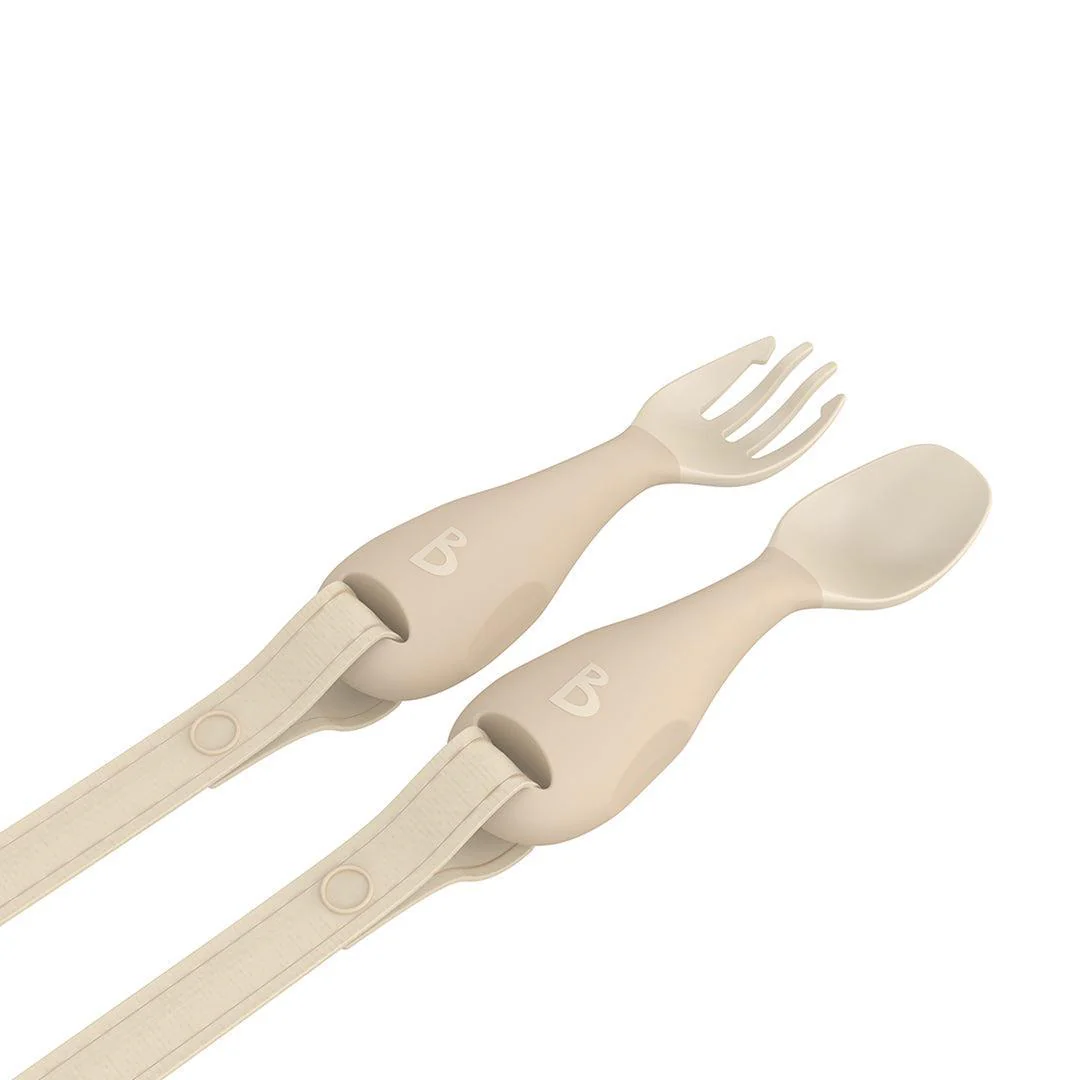 Bibado Handi No Drop Baby Cutlery - Fawn - Image 6