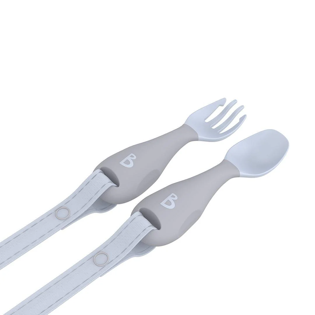 Bibado Handi No Drop Baby Cutlery - Mist - Image 6