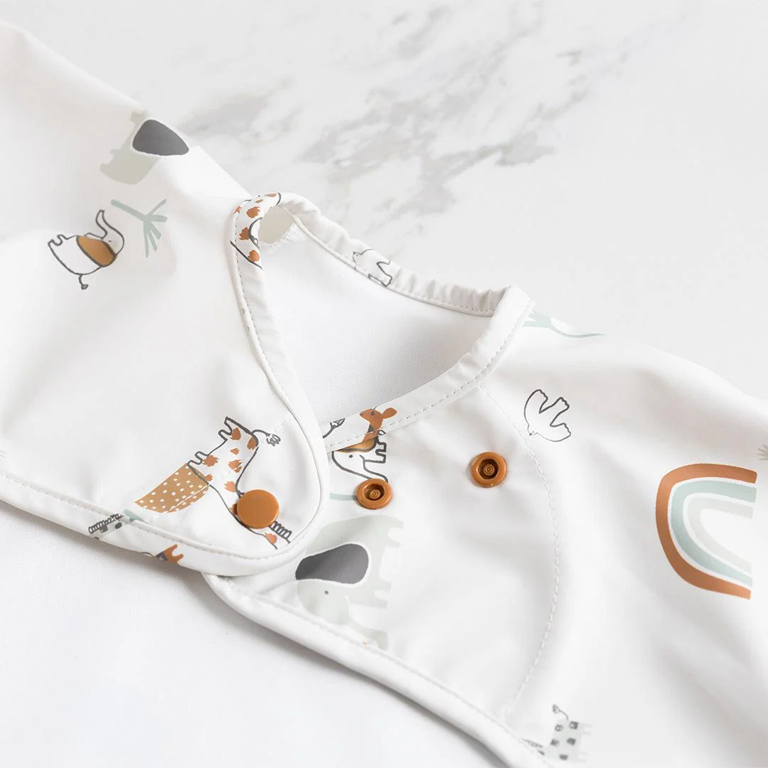 Bibado Long Sleeve Coverall Weaning Bib - Serengeti Spaghetti - Image 3
