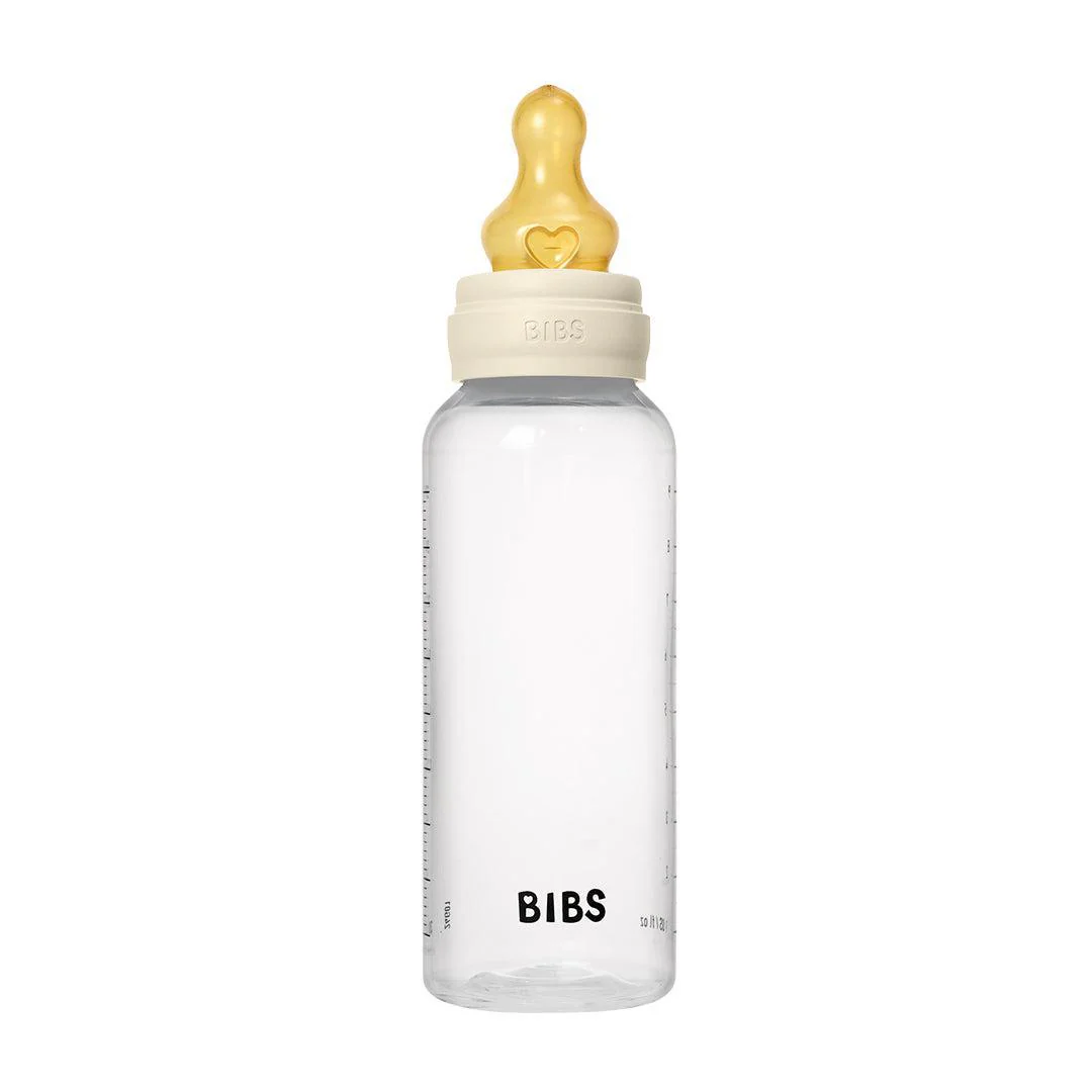 BIBS Baby Bottle Latex 1 Pack - Ivory - Image 4