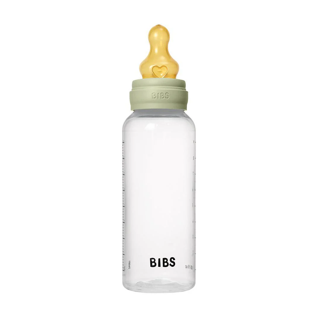 BIBS Baby Bottle Latex 1 Pack - Sage - Image 4