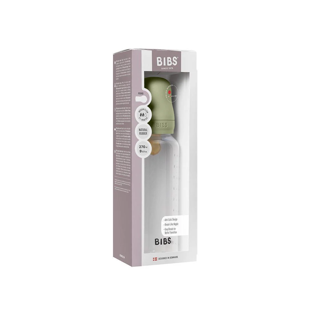 BIBS Baby Bottle Latex 1 Pack - Sage - Image 5