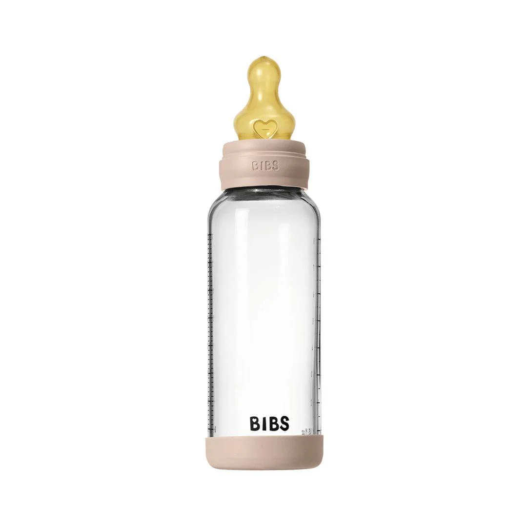 BIBS Baby Glass Bottle Complete Set - Blush - Image 8