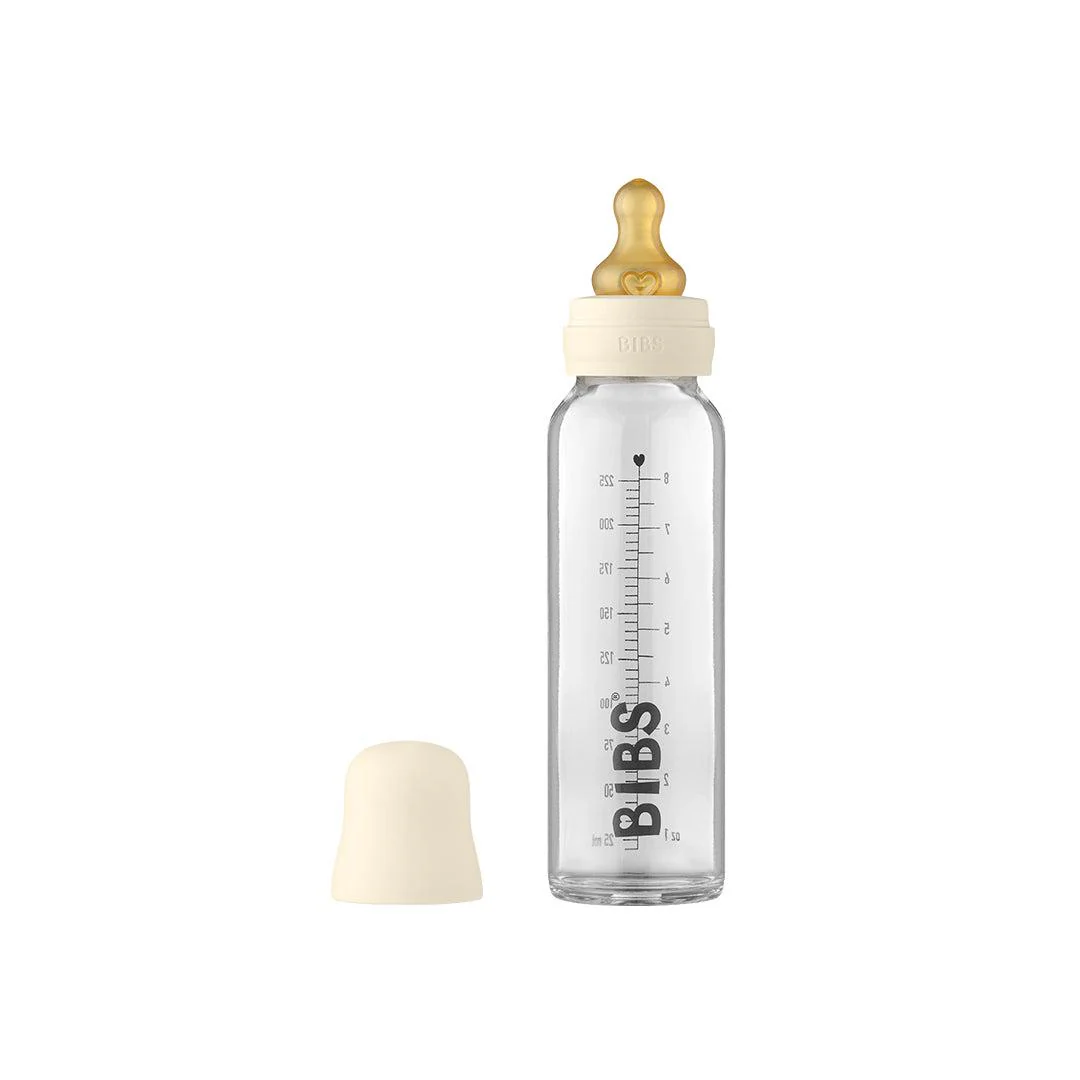 BIBS Baby Glass Bottle Complete Set - Ivory - Image 4