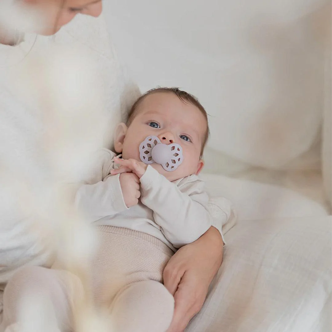 BIBS Infinity Symmetric Pacifier - Ivory - Silicone - Image 3
