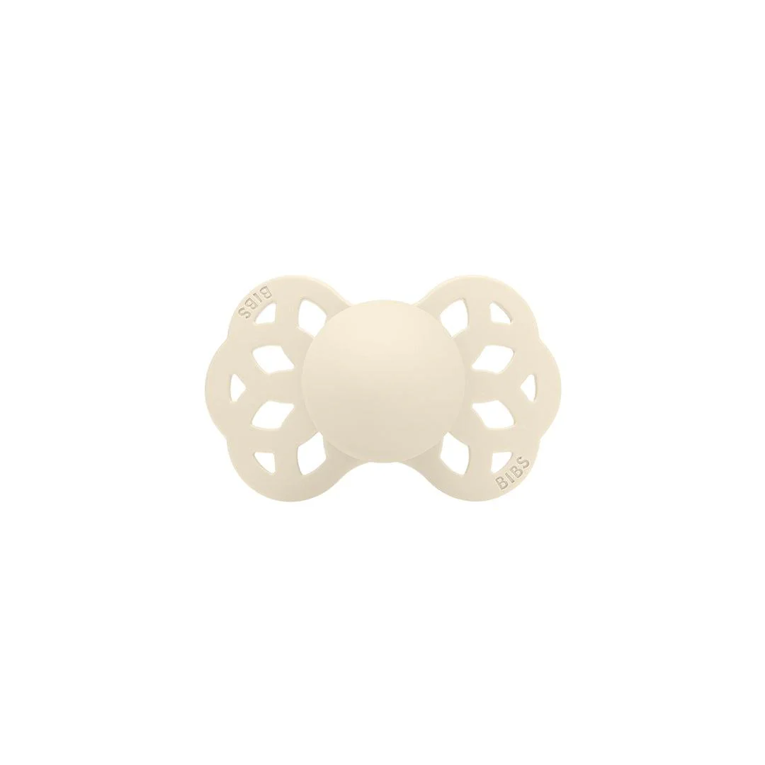 BIBS Infinity Symmetric Pacifier - Ivory - Silicone - Image 4