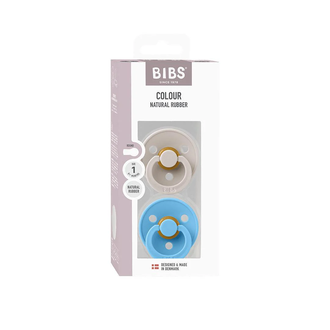 BIBS Pacifier Colour 2 Pack - Mushroom/Breeze - Image 2