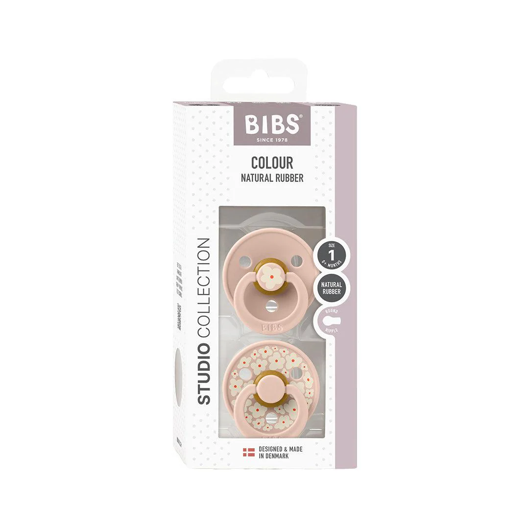 BIBS Studio Latex Pacifier - 2 Pack  - Blush Mix - Jasmine - Image 10