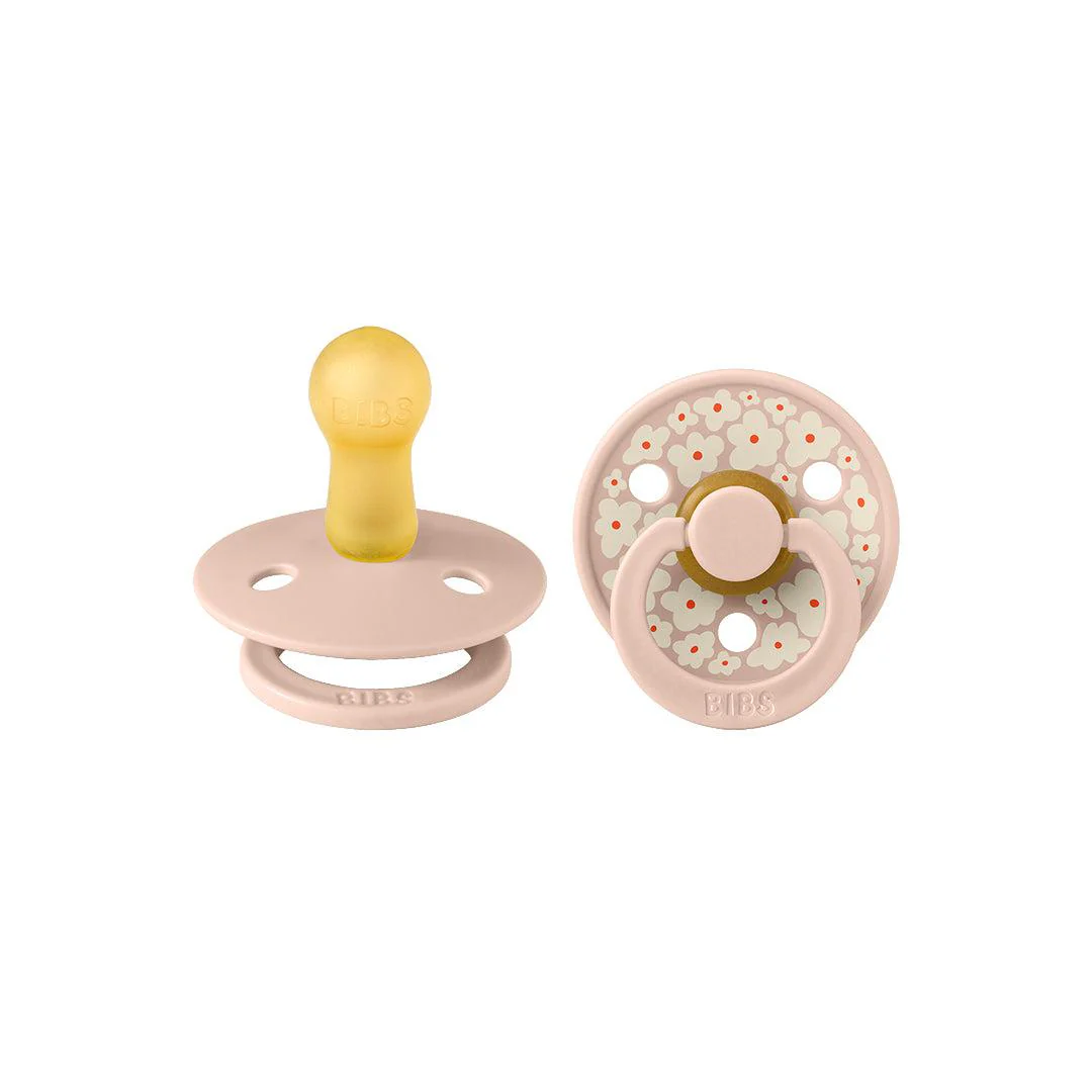BIBS Studio Latex Pacifier - 2 Pack  - Blush Mix - Jasmine - Image 6