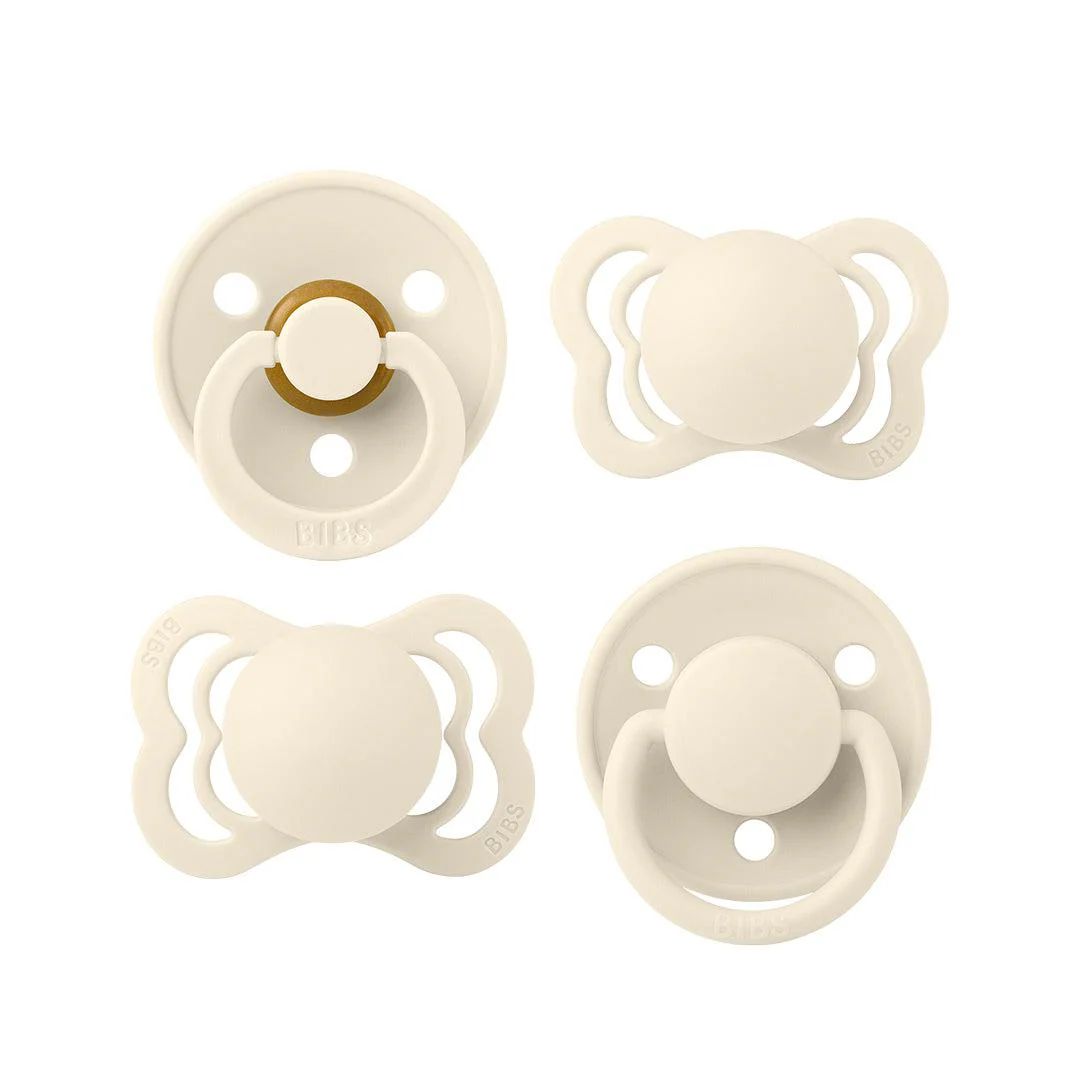 BIBS Try-It Mixed Pacifier Collection - Ivory - 4 Pack - Image 3