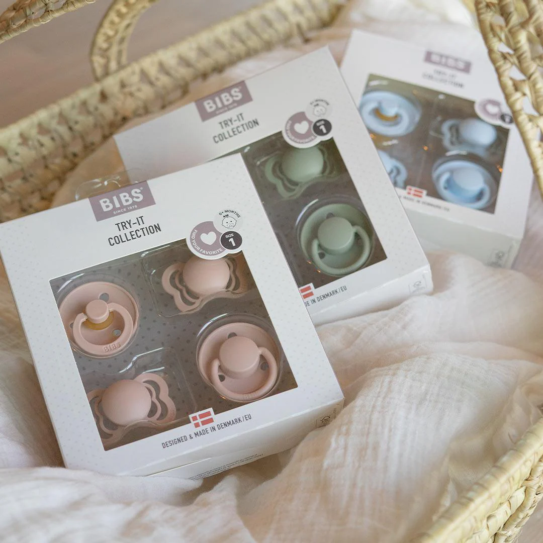 BIBS Try-It Mixed Pacifier Collection - Sage - 4 Pack - Image 3