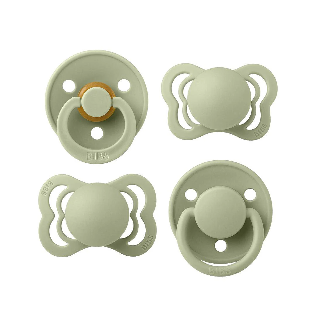 BIBS Try-It Mixed Pacifier Collection - Sage - 4 Pack - Image 4