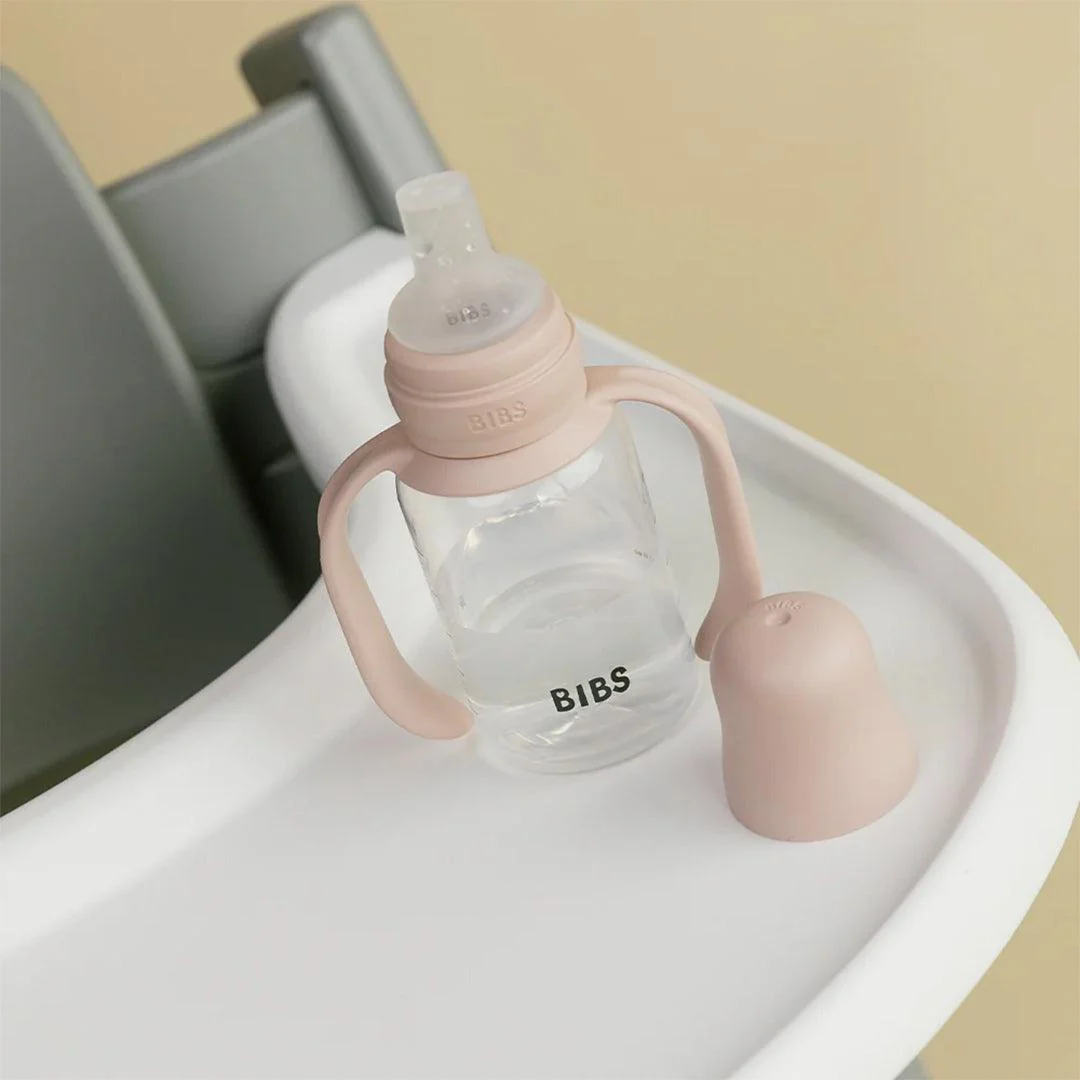 BIBS World Baby Sippy Bottle Spout Silicone 1 Pack 150ml - Blush - Image 2