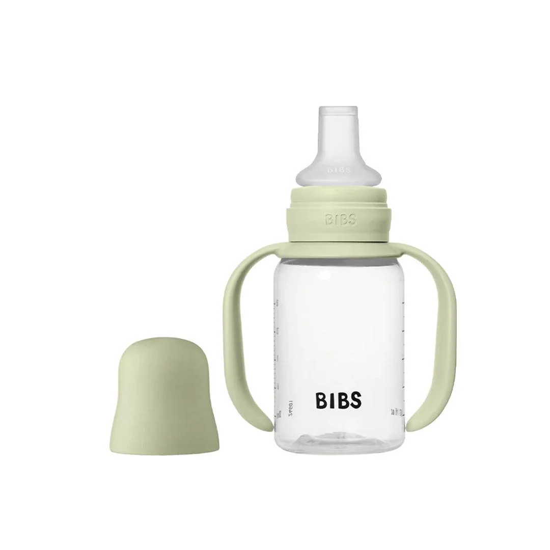 BIBS World Baby Sippy Bottle Spout Silicone 1 Pack 150ml - Sage