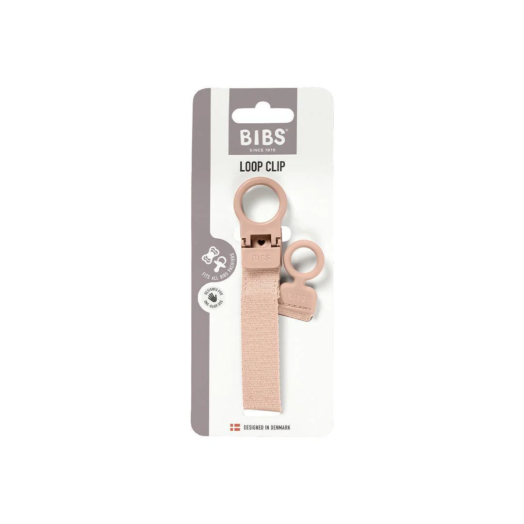 BIBS World BIBS Pacifier Clip Loop - Blush - Image 2