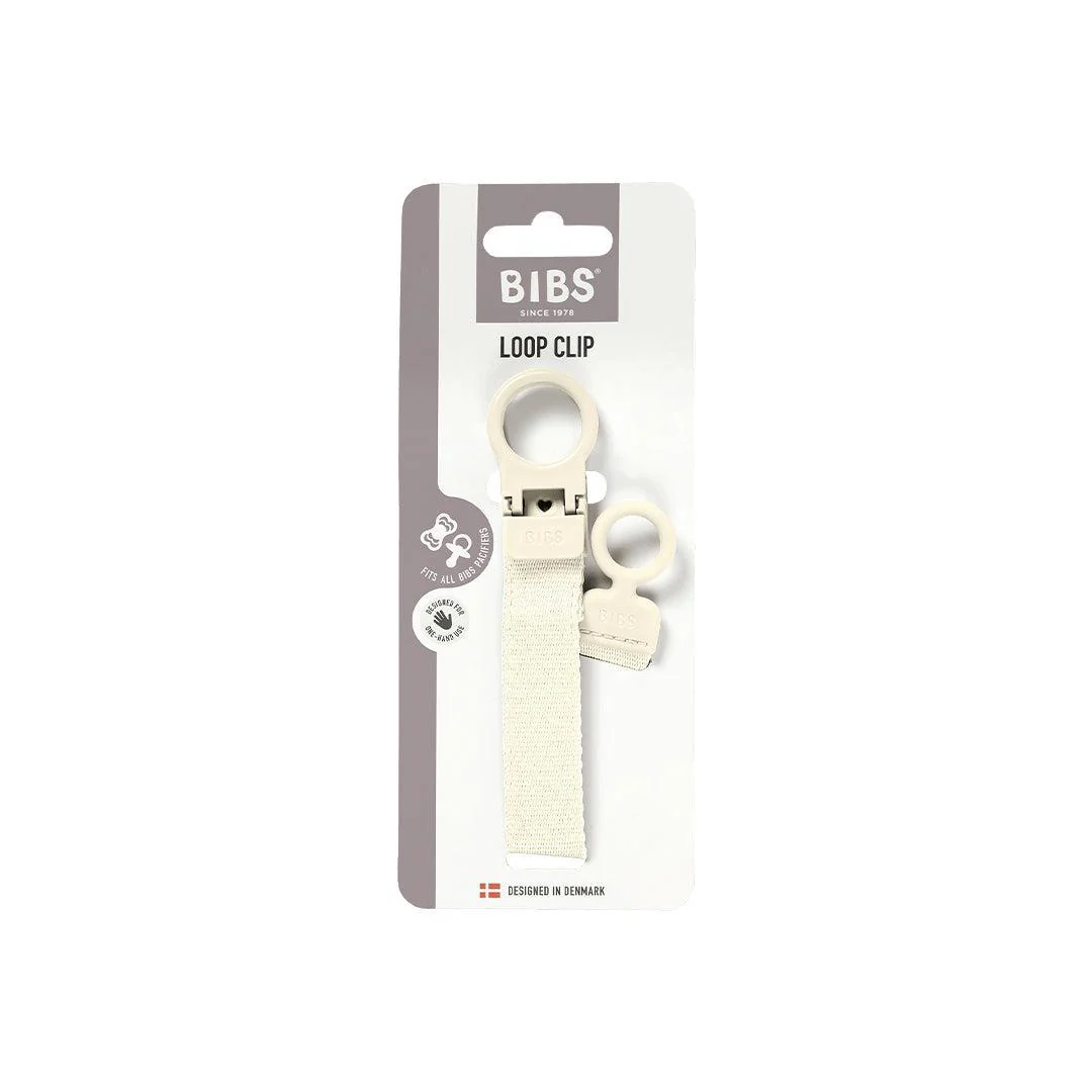 BIBS World BIBS Pacifier Clip Loop - Ivory - Image 2