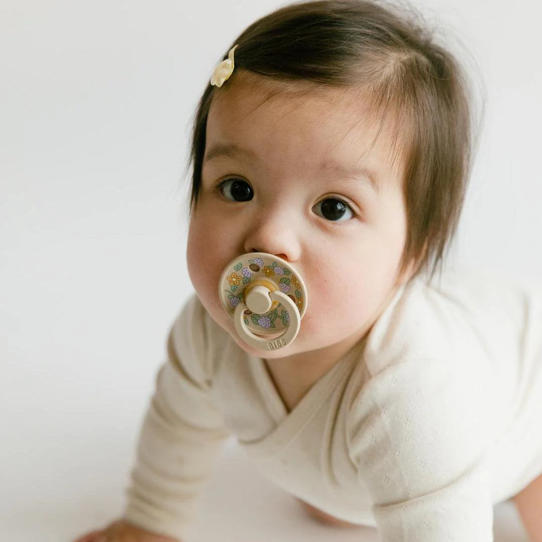BIBS X LIBERTY Colour Latex Pacifier - 2 Pack - Ivory Mix - Strawberries and Cream - Image 7