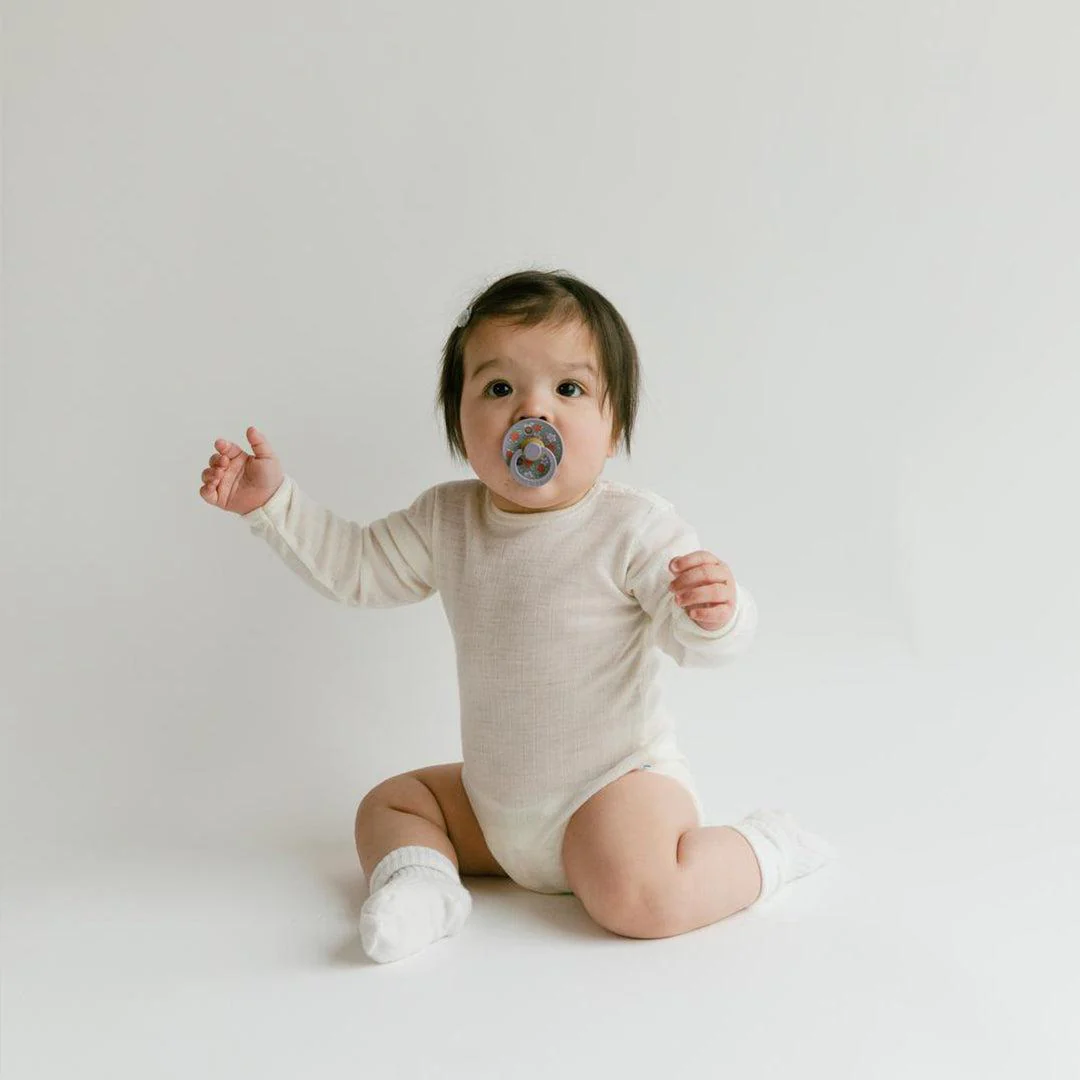 BIBS X LIBERTY Colour Latex Pacifier - 2 Pack - Pale Butter Mix - Strawberries and Cream - Image 5
